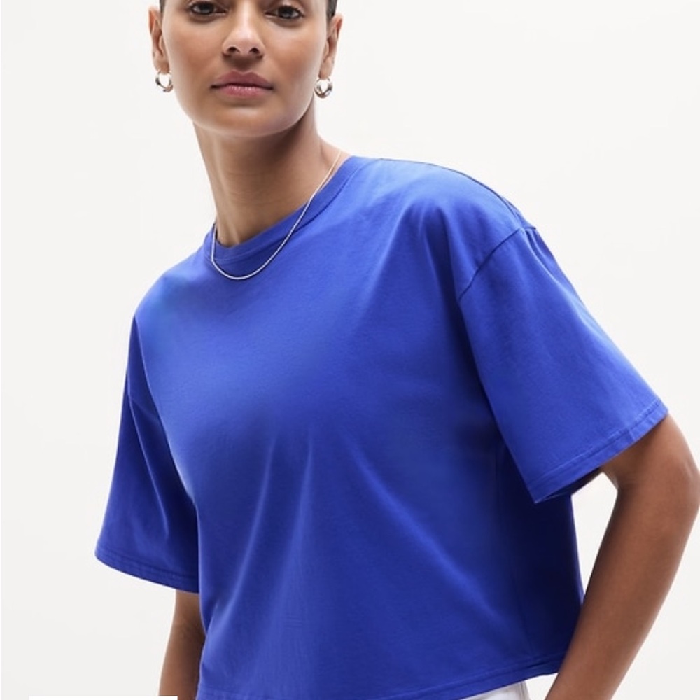 Athleta Royal Blue Short Sleeve Tee